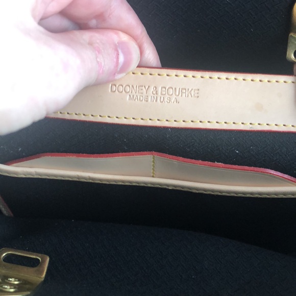 Dooney and Bourke Cabriolet Satchel Vintage Bag in Navy - Picture 10 of 13